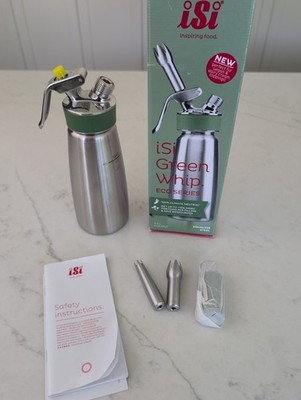 iSi Eco Series Whipped Cream Dispenser 1 Quart Green Siphon Professional New