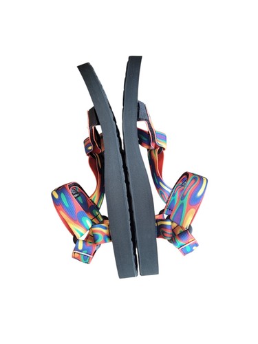 Nuevo TEVA W:12 M:10 Original Universal Rainbow Pride LGBTQ+ Sandalia Unisex - Imagen 4 de 14