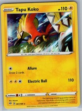 Tapu Koko 061/189 Holo SWSH03: Darkness Ablaze - Pokemon Card - NM