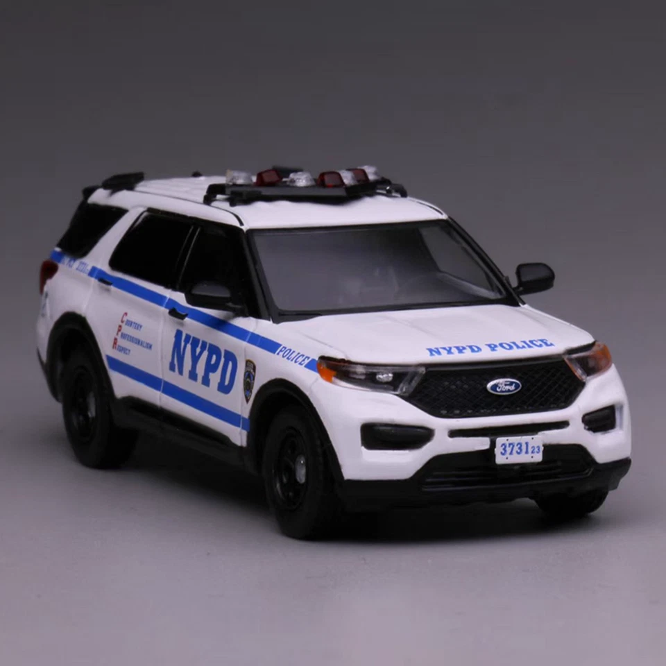 596 1/64 2020 Ford Explorer New York City Police Car Scale Diecast Model - Image 2 of 4