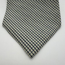 Polo Ralph Lauren Men's Geometric Silk Tie Navy White Classic Business Necktie