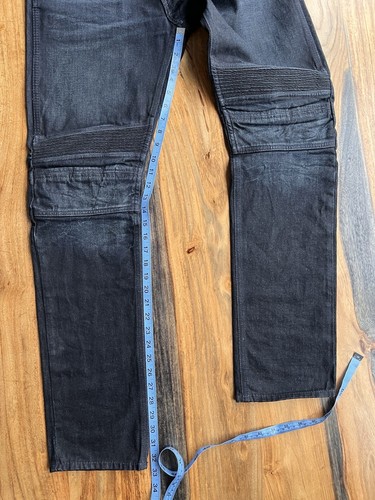 NWOT Polo Ralph Lauren Black Label Denim Piston Motorcycle Biker Indigo Jeans 32 - Picture 11 of 17