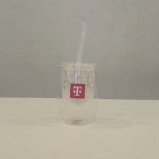 T-Mobile Tuesdays -  Logo Clear Frosted Hibiscus Tumbler Cup - New July 2026