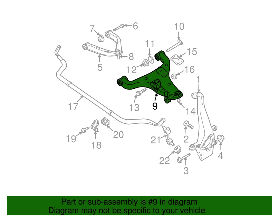 Brazo de control inferior genuino 54500-9CD0C Foto 4 de 4