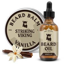 Striking Viking Beard Oil and Balm - Leave in Beard Conditioner - Tames, Styles,