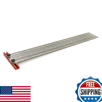 INCRA T-RULE18 Precision Marking T-Ruler, 18'', Stainless Steel