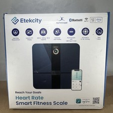 Etekcity Heart Rate Smart Fitness Scale WiFi Bluetooth VeSync 400 lb USB-C App