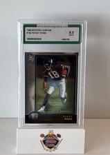 1998 BOWMAN CHROME #182 RANDY MOSS RC VIKINGS HOF AGS 9 MINT
