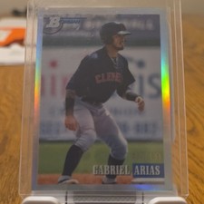 Topps 2021 Chrome Refractor #242 Gabriel Arias /199 Cleveland Guardians