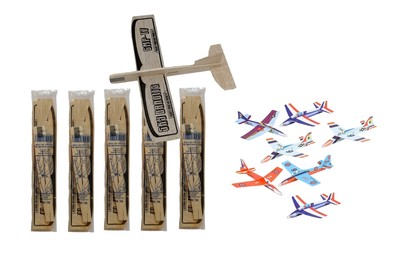 GRANITE MOUNTAIN PRODUCTS Balsa Wood and Styrofoam Airplane Toys Set | 6 Bals...