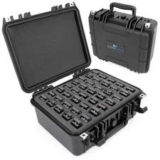 CM Harmonica Case fits 40 Harmonicas by Hohner, Fender & Other Mouth Organs