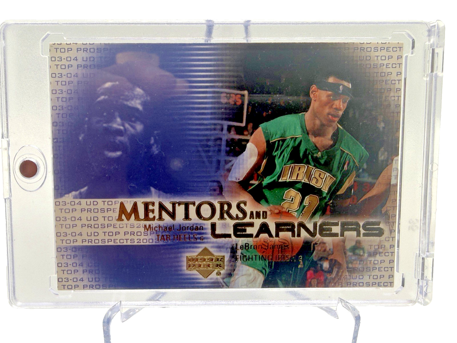 Upper deck レブロンジェームズルーキーカードMichaeljordan LeBron James 2003 Upper Deck Top Prospects #ML1 Mentors and