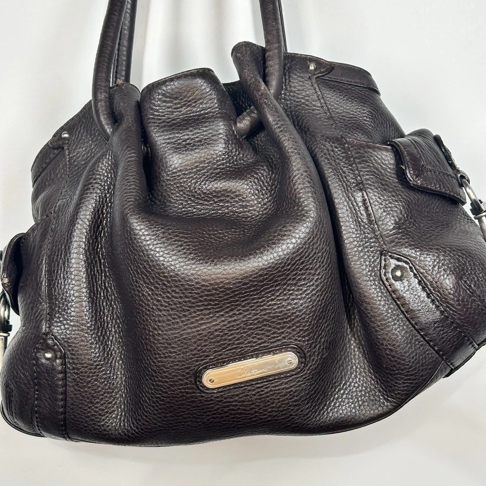Bolso de Hombro Cartera Cole Haan Marrón Cuero Guijarro - Estilo Clásico Foto 2 de 4