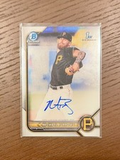 2022 Bowman Chrome Michael Burrows 1st Prospect Auto #CPA-MB Pittsburgh Pirates