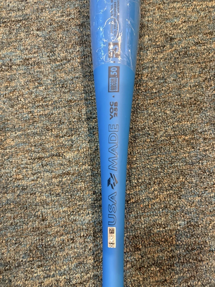 NUEVO bate de béisbol vudú DeMarini azul vivo. -3. BBCOR. 33/30 Foto 2 de 3