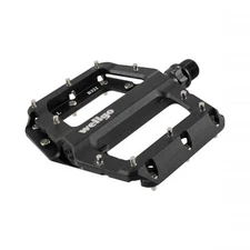 pair mtb pedals flat aluminum black 421530541 WELLGO flat bike pedals