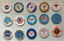 15 NEVADA 1 CASINO CHIPS