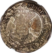 GREAT BRITAIN. Testoon, ND (1544-47). Southwark Mint. Henry VIII. NGC AU53.