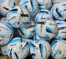 6 x Taylormade Speed Soft Ink ‘paint’ Golf Balls - Grade A Blue 