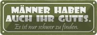 Blechschild 10X27 Cm MäNenr Haben Auch Ihr Gutes Nur Spruch Zitat Deko Geschenk