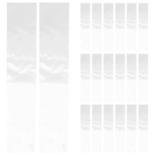 50pcs Transparent Necktie Covers: Clear Plastic Tie Storage Bags Individual