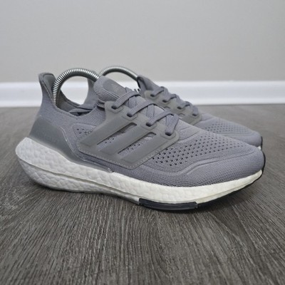 Adidas Ultraboost 21 Athletic Running Shoes Women's 6.5 Gray White FY0404 CLEAN!
