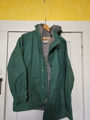 Vintage  Calbe's Rain/windbreaker  Hooded Jacket Size L Green 