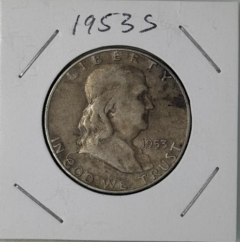 1953 S Franklin Half Dollar 90% silver