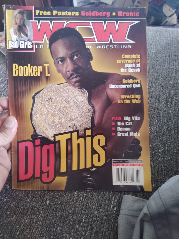 WCW Wrestling Booker T. Dig This Magazine Book #65 w/ Poster