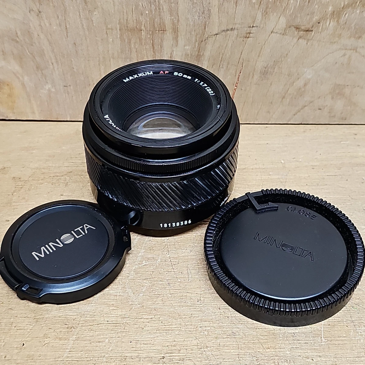 Minolta Maxxum 50mm Focal Camera Lenses f/1.7 Maximum Aperture
