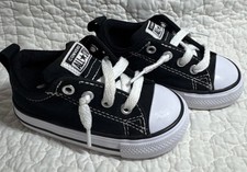 Converse All Star Black And White Size 5 Toddler Great Used Condition shoes