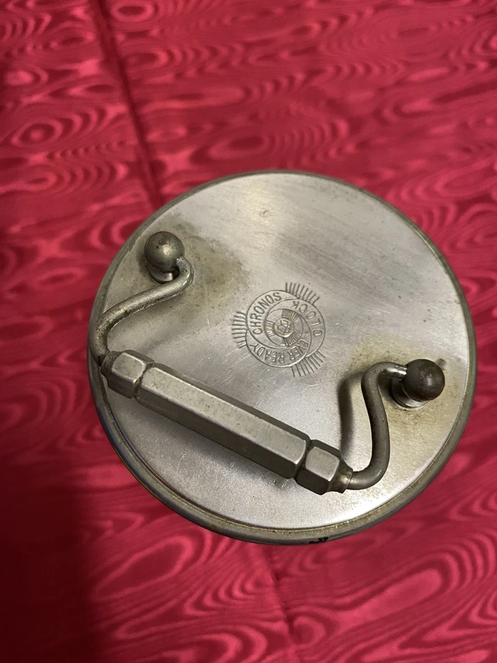 EVER READY CHRONOS CLOCK HORLOGE ANCIENNE A CLAPETS / pendulette vers 1930 - Photo 4/4