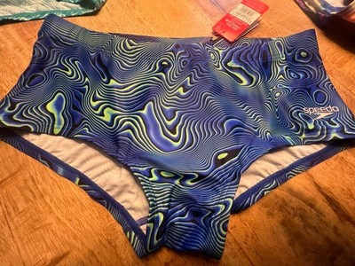 Speedo  Badehose Herren Gr 5 Club Traning 17 Cm Allover Digital  UVP 45  