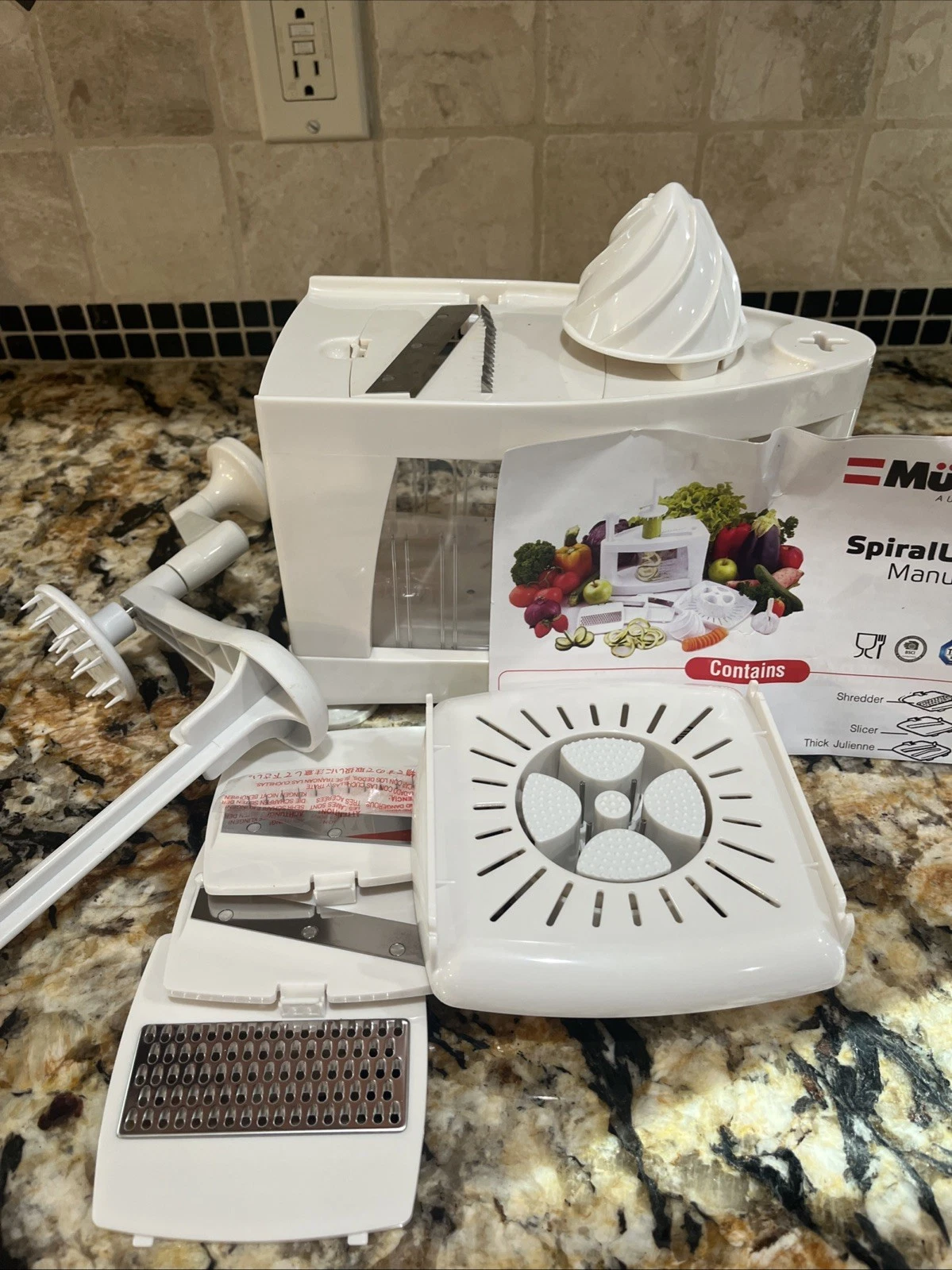 Mueller Austria SpiralUltra Spiral Cutting Machine Mandoline Juicer Kitchen Tool