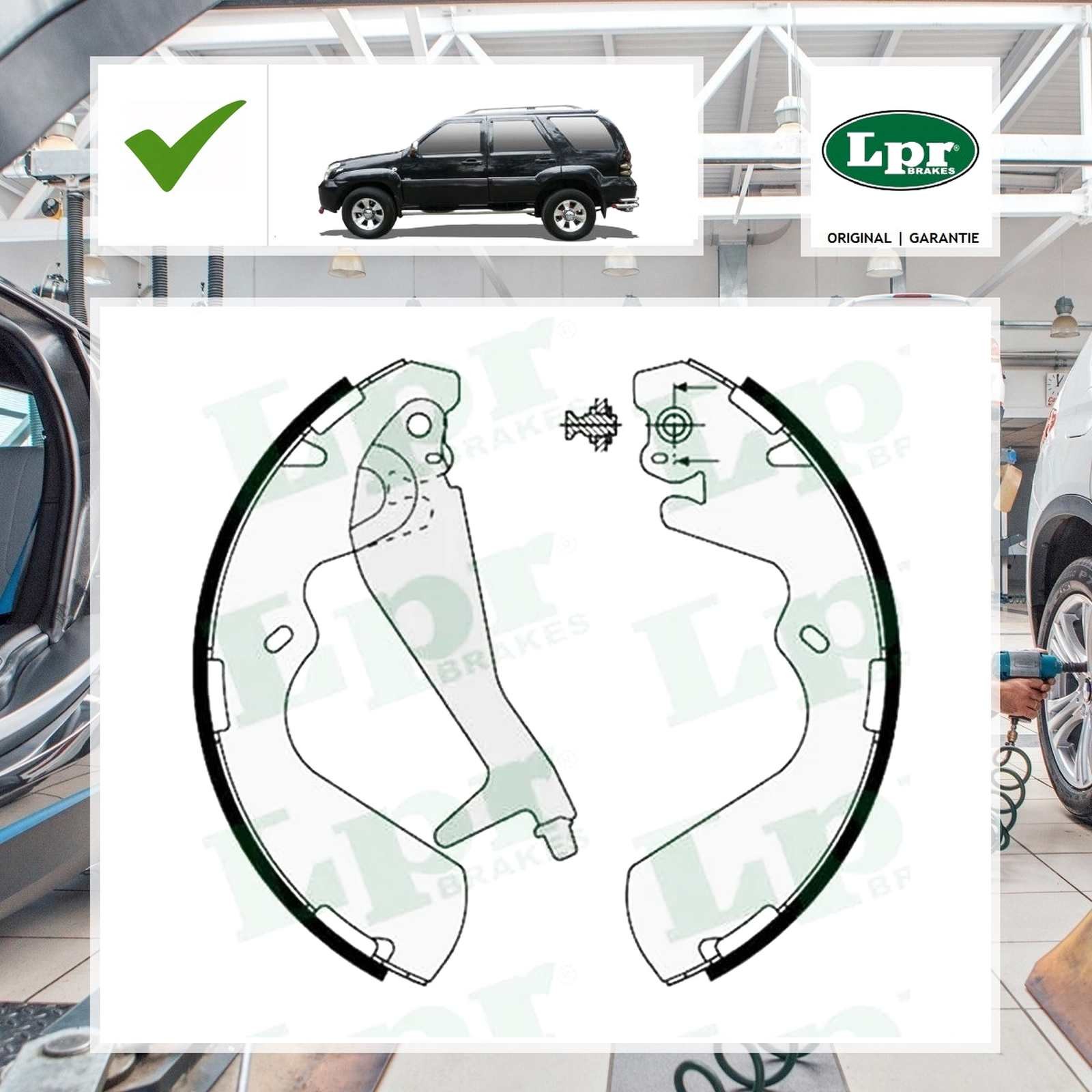 Bremsbackensatz Hinten Lpr für Hyundai H-1 / Starex Großraumlimousine A1 2.4
