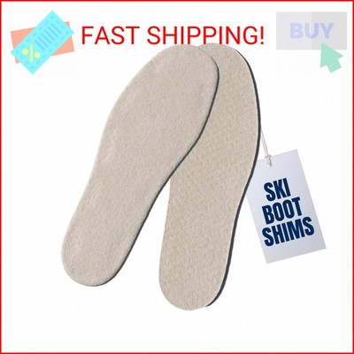 Boxum Ski Boot Shim Insoles for Volume Adjustment - 1/8'' Thick Polyester Inserts
