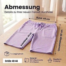 Damen Bermuda Shorts Hose Capri kurze Chino Sommer Stoffhose Fitness Jogging