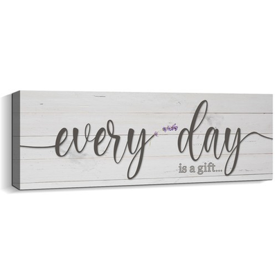#ad #ad Every Day is a Gift Signs Wall Decor Inspirational Quotes Wall Plaques Family... $26.69