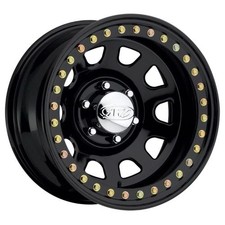 15x8 Raceline Rt51 Daytona Beadlock Gloss Black Wheels 5x5.5 -19mm Set Of 4