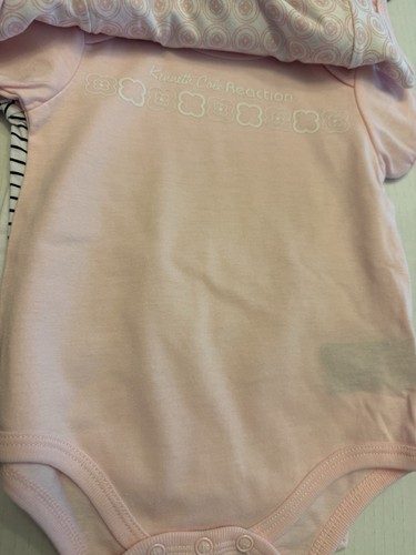 Kenneth Cole Set Of 5 Pink Theme Bodysuits Bundle NWT Baby 3/6 Months - Picture 3 of 8