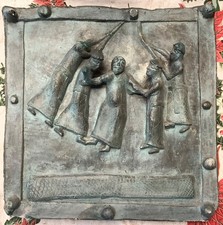 Riproduzione in gesso formella Portale San Zeno Verona