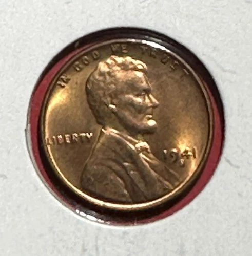 1941S US Choice Uncirculated LINCOLN Cent! FULL RED" "San Francisco" Old Coin!