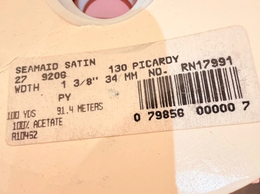 "Carrete Seaman's Satin Ribbon de 6"" con carrete izquierdo de 1""" Foto 2 de 3