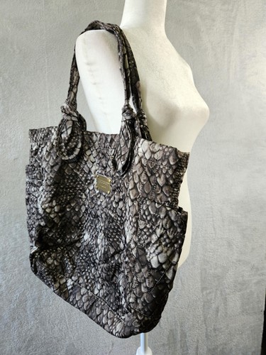 Marc by Marc Jacobs Tote Womens Large Python Print Quilted Shoulder Diaper Bag - Picture 3 of 17