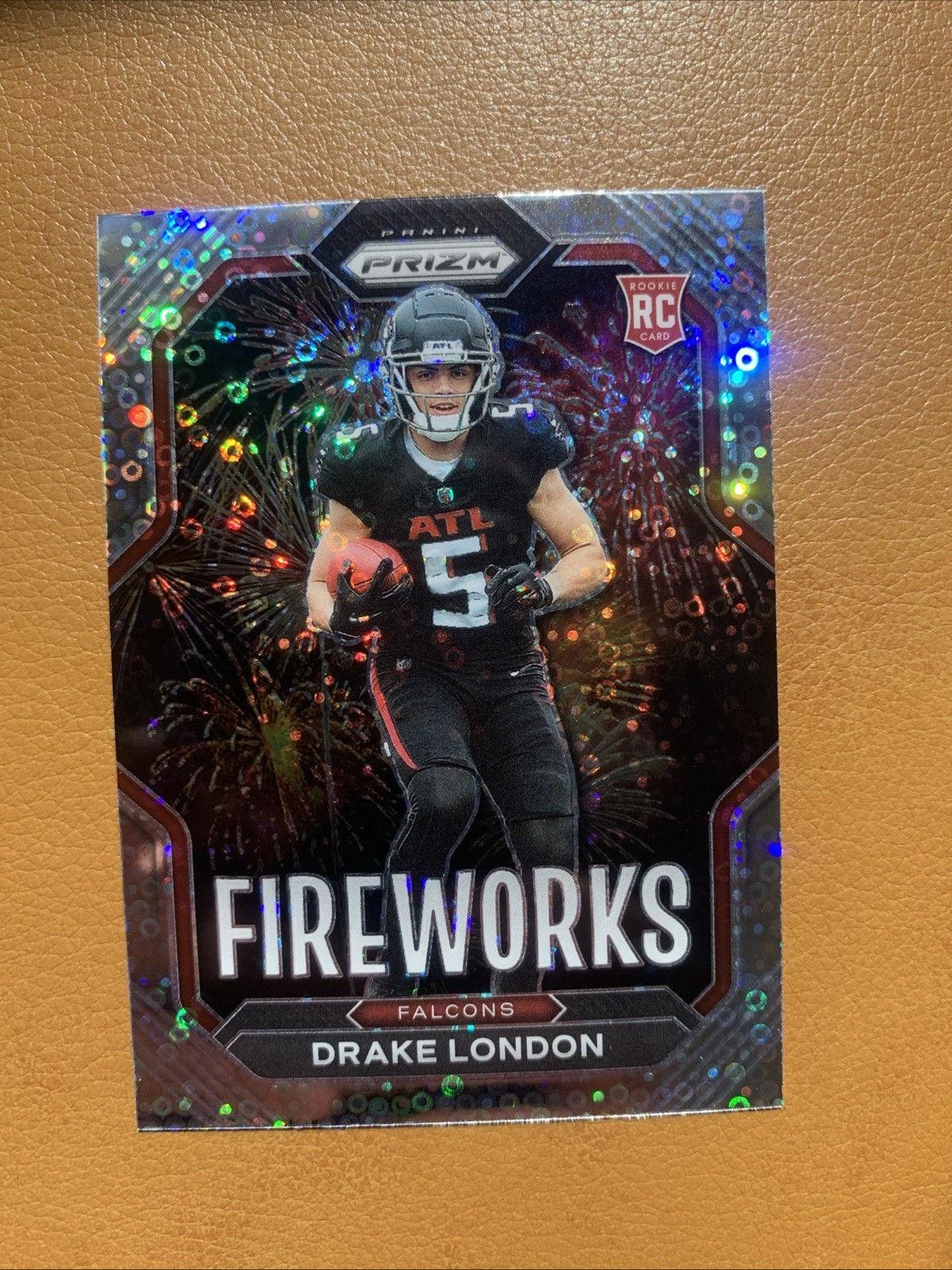2022 Panini Prizm Drake London Fireworks Disco Rookie #F-20