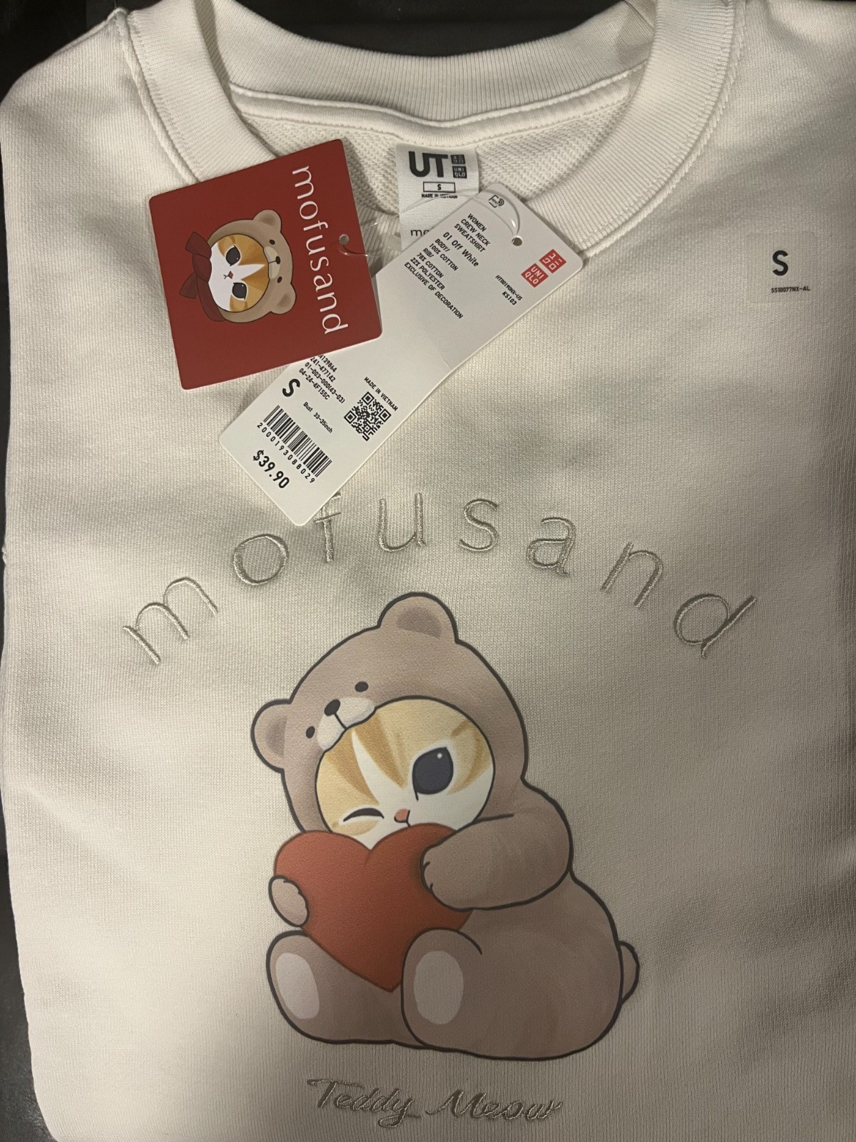 Uniqlo/Mofusand Sweatshirt Women Small thumbnail 2
