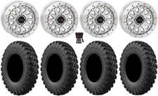 System 3 SB-6 15" Wheels Machined (6+1) 37" MR Tires Polaris Ranger XP 9/1K