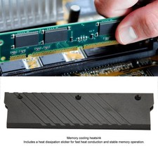 Black Memory RAM Heat Sink MEO PMOAB G Aluminum Alloy Memory RAM Cooler DDR5