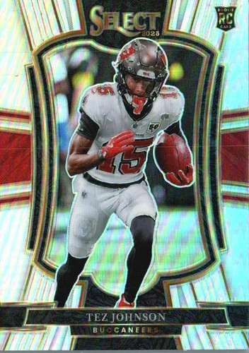 2025 Panini Select #138 Tez Johnson Silver Prizm!