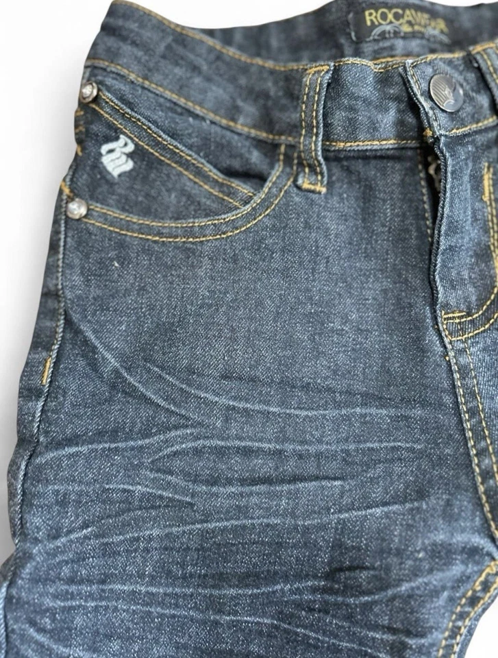 Pantalones de mezclilla Y2K vintage para niños niñas Rocawear talla 6x años 2000 raros Foto 4 de 4